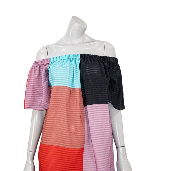 Mara Hoffman Women's Swim Lula Cover Up in Mesa Color Block Size Small - Picture 8 of 10
